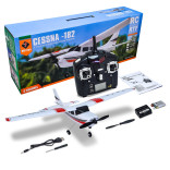 AVIÃO DE CONTROLE WLTOYS RTF TREINADOR RÁDIO 2.4GHZ 3 CANAIS CESSNA 182 F949